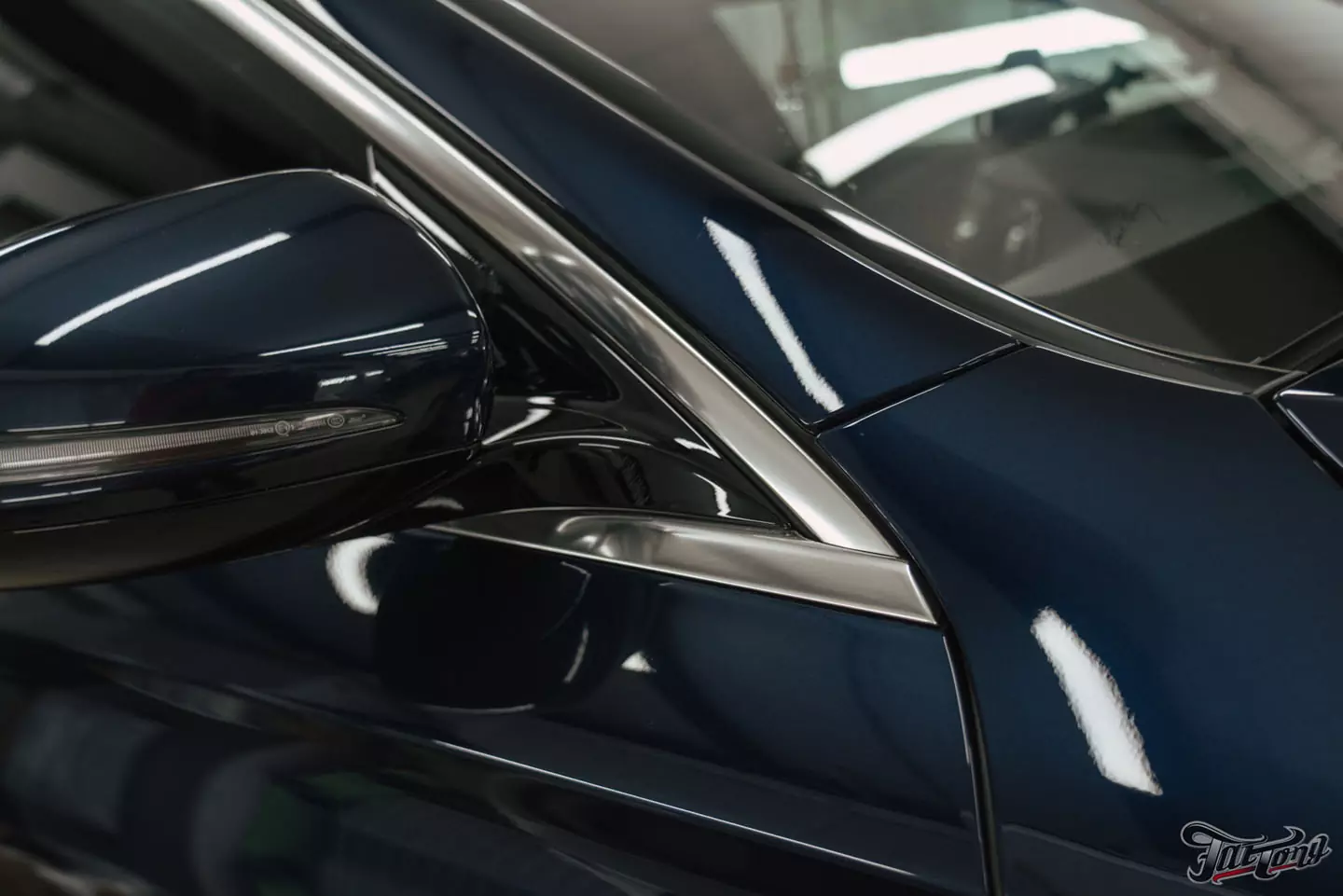 Частичный окрас и антихром для Mercedes E53